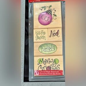 Holiday Rubber Stamp Set - 5 Piece